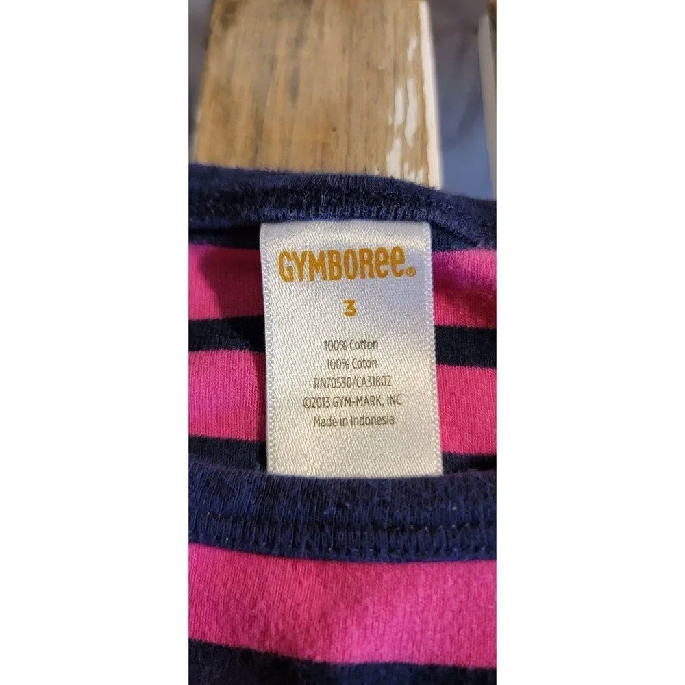 Striped Gymboree‎ youth long sleeve size 3 heart Pi